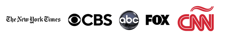 As seen on The New York Times, CBS, ABC, FOX, CNN